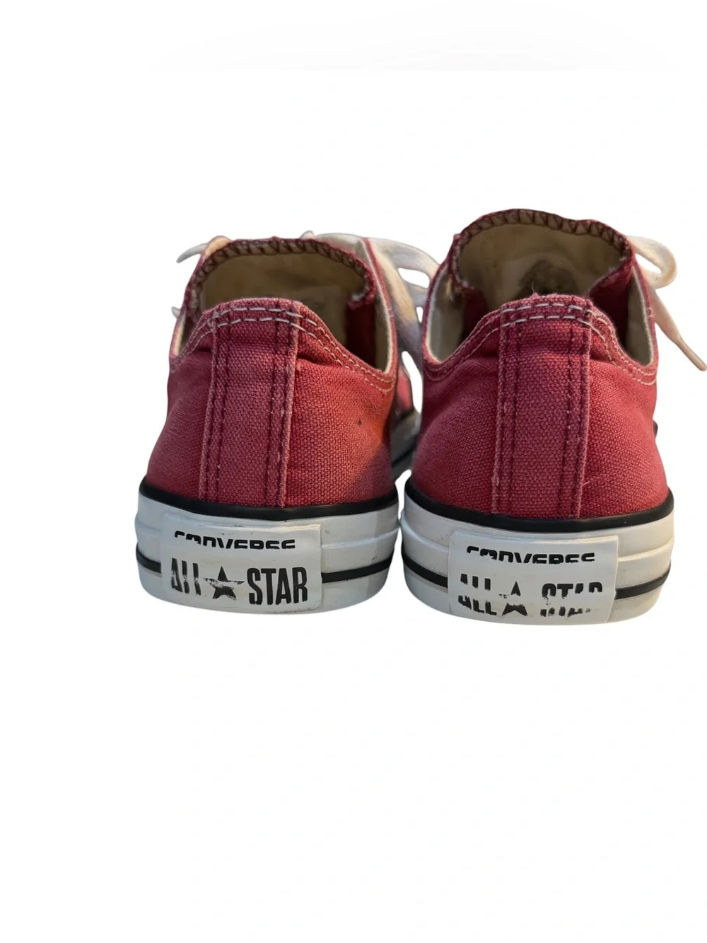 Converse Chuck Taylor Red Low Top Sneakers Women 9 Men 7 Americana Classic - Picture 9 of 11